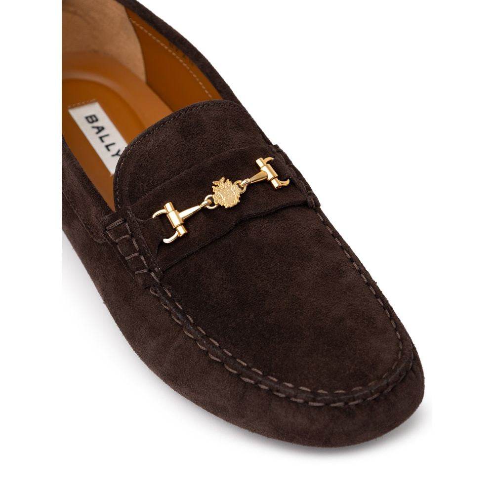 Bally Brown Leather Moccassin - Hilstor