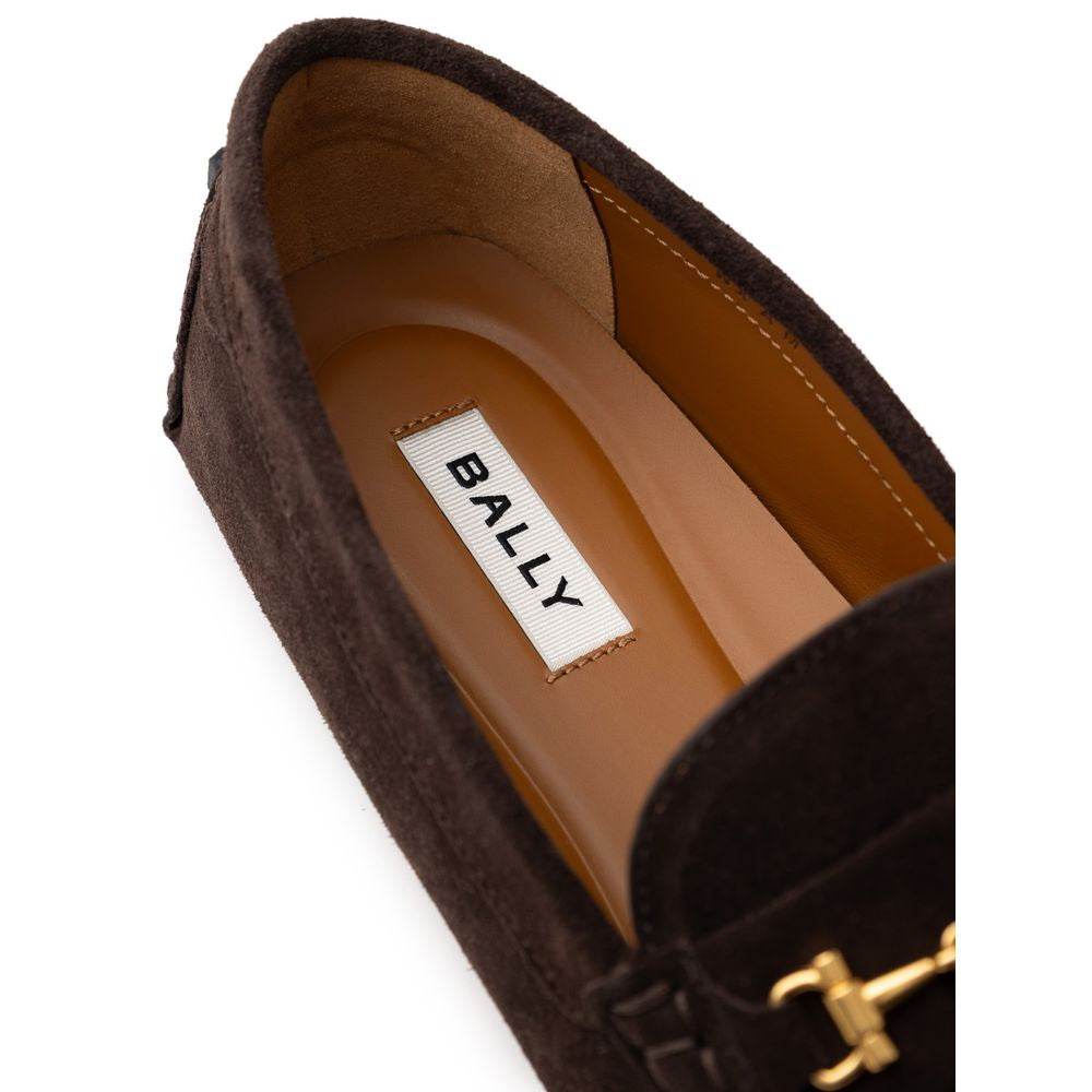 Bally Brown Leather Moccassin - Hilstor