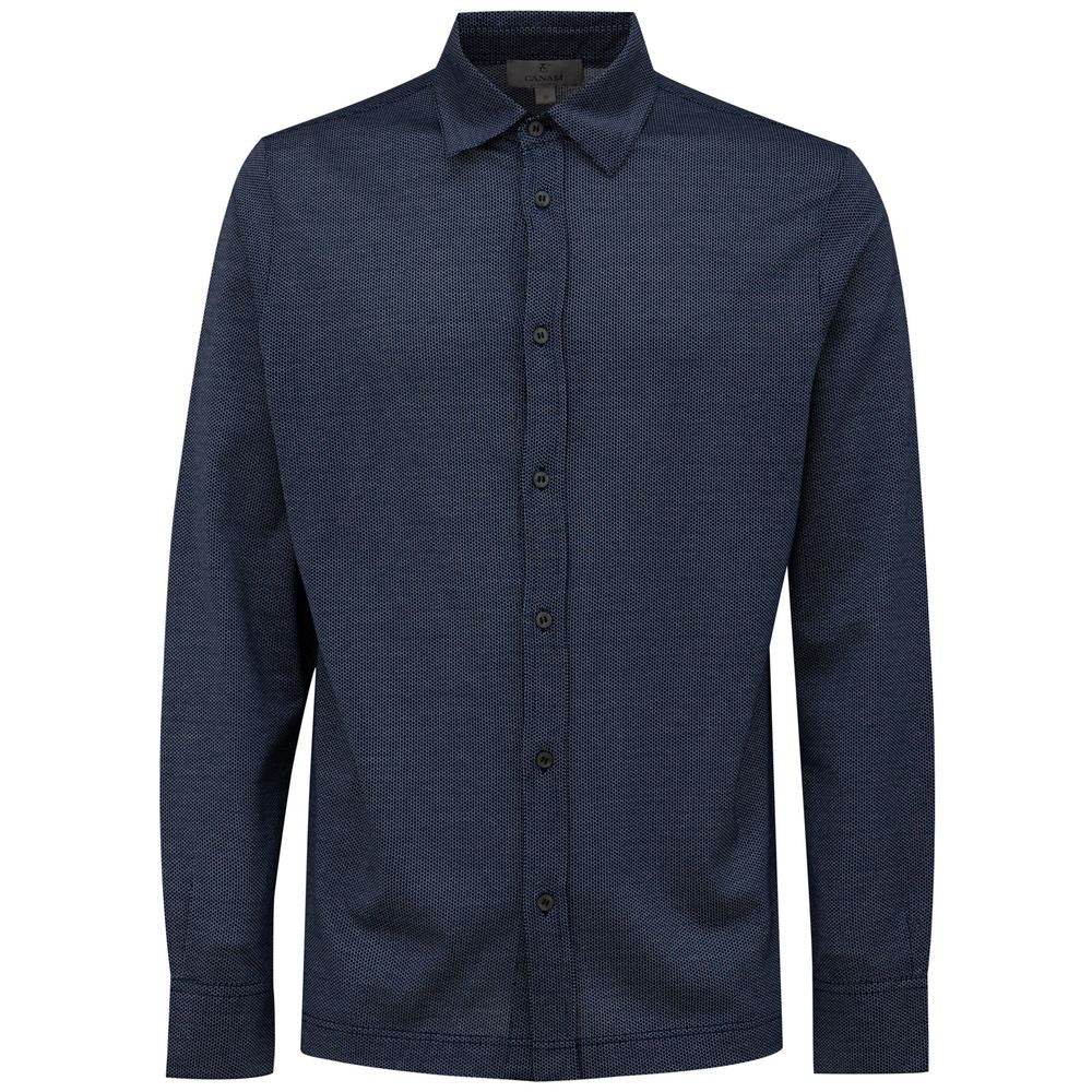 Canali Blue Cotton Shirt - Hilstor