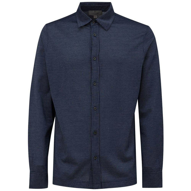 Canali Blue Cotton Shirt - Hilstor