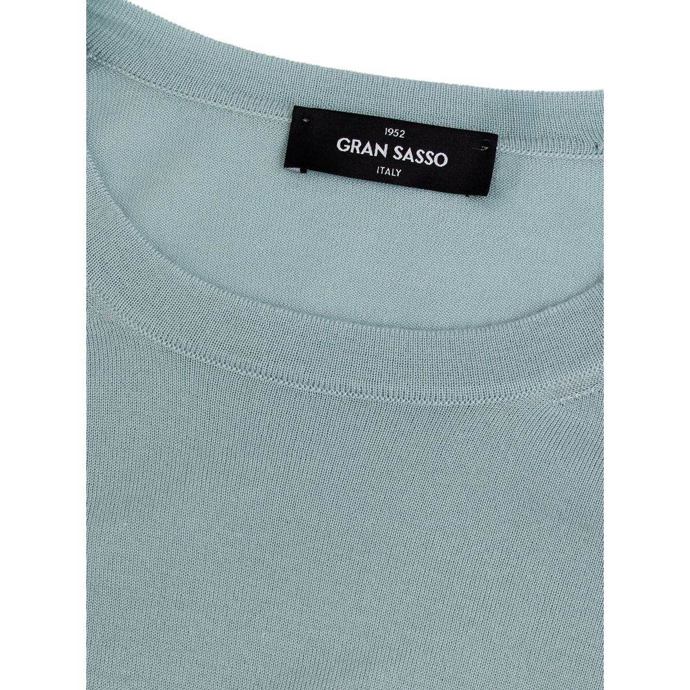 Gran Sasso Blue Cashmere Sweater - Hilstor
