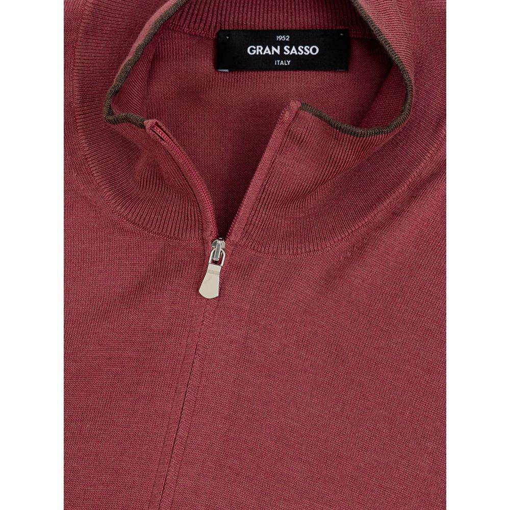 Gran Sasso Red Silk T-Shirt - Hilstor