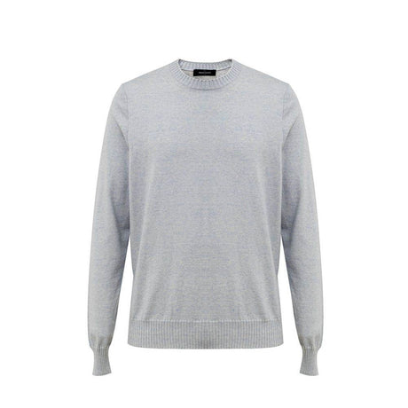 Gran Sasso Blue Cotton Sweater - Hilstor