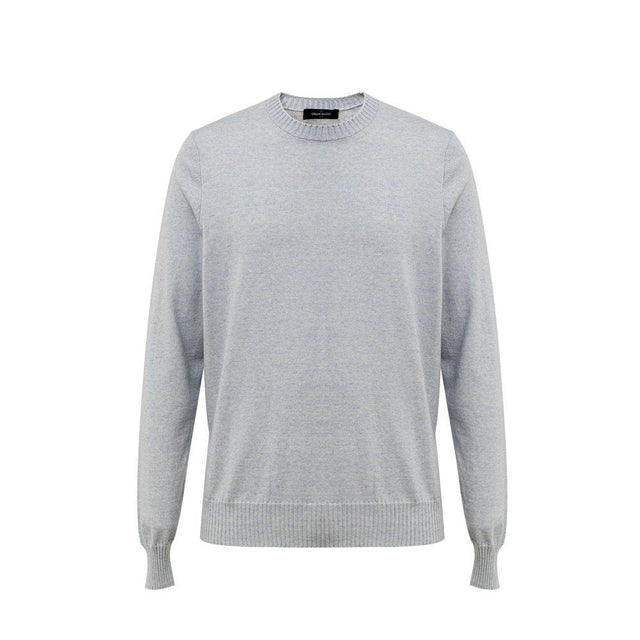 Gran Sasso Blue Cotton Sweater - Hilstor