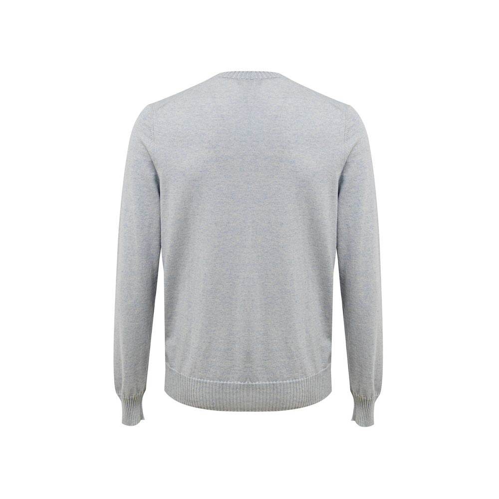 Gran Sasso Blue Cotton Sweater - Hilstor