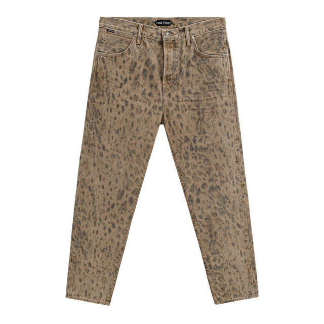 Tom Ford Beige Cotton Tapered Jean - Hilstor