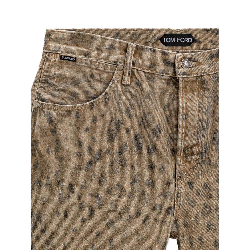 Tom Ford Beige Cotton Tapered Jean - Hilstor