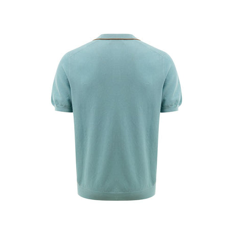 Gran Sasso Green Cotton Polo Shirt