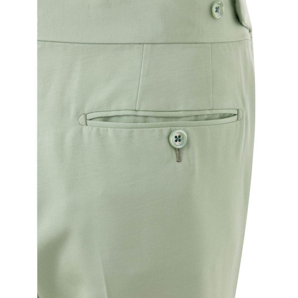 Tom Ford Green Viscose Chino Pant - Hilstor
