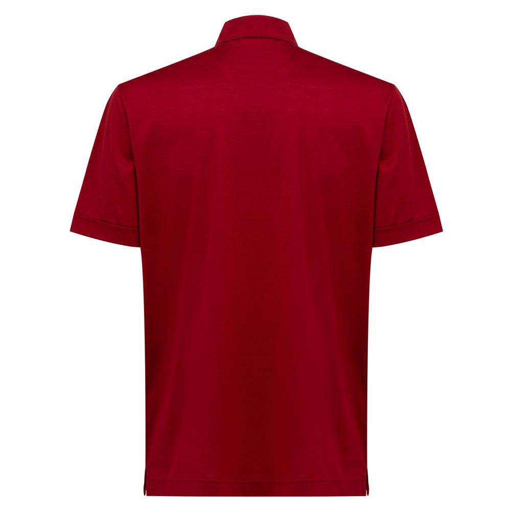 Canali Red Cotton Shirt - Hilstor