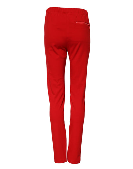 Dolce &amp; Gabbana Røde Mellemhøj Talje Slim Fit Bukser