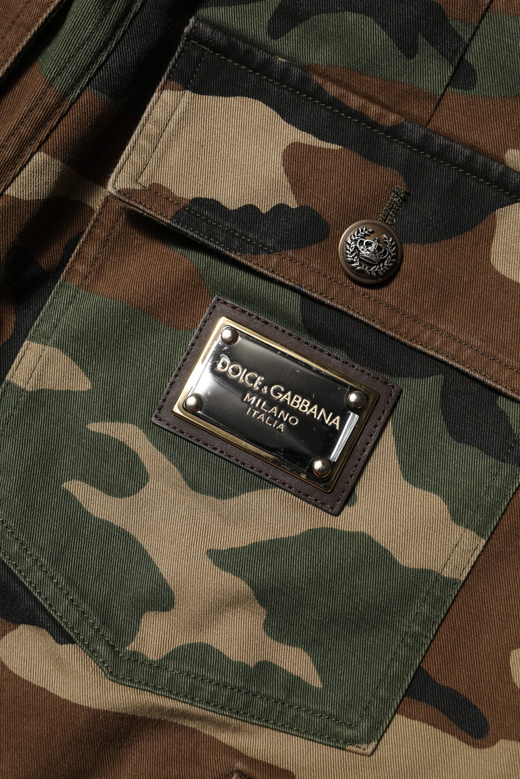 Dolce &amp; Gabbana Multicolor Camouflage Cargo Bukser