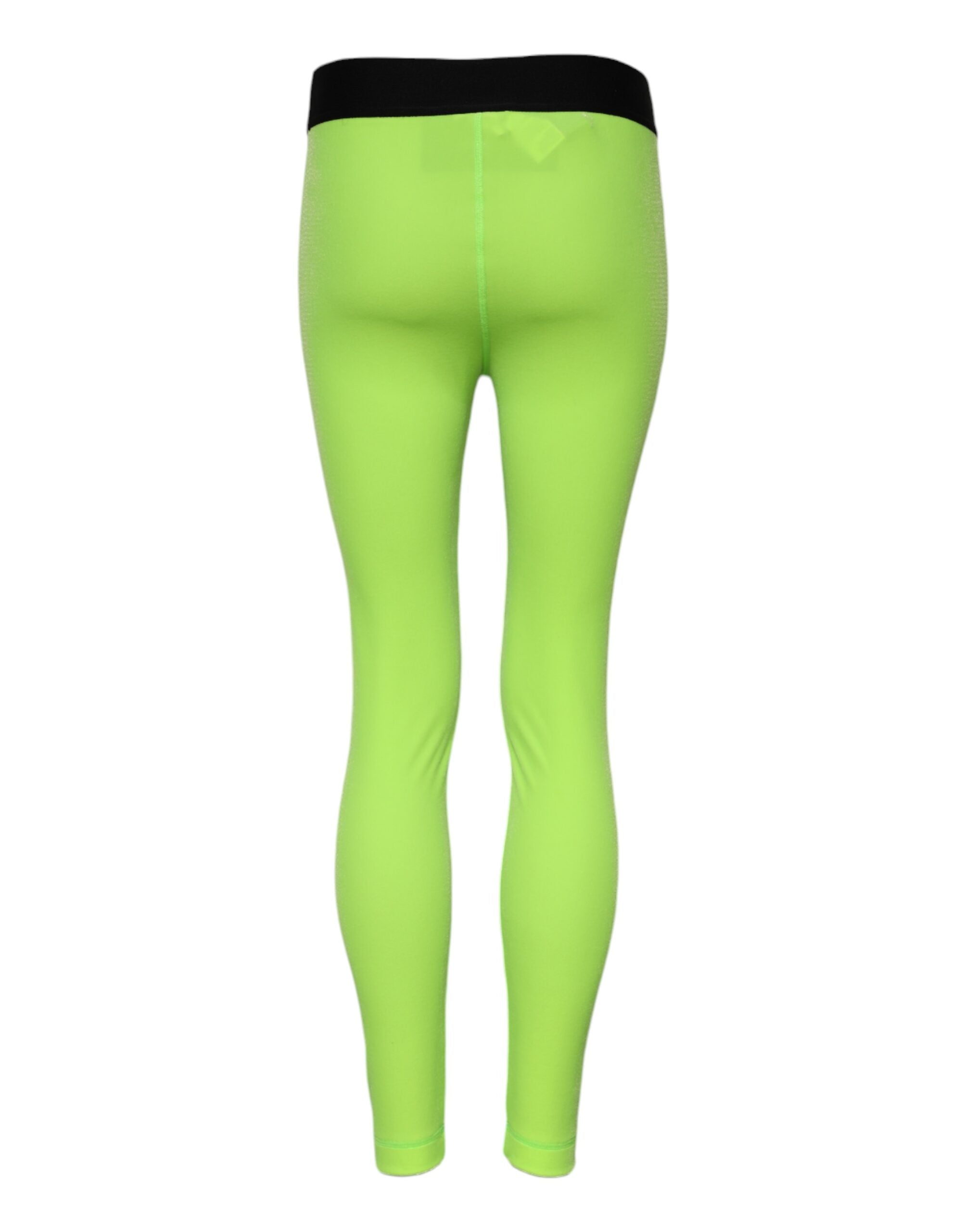 Dolce &amp; Gabbana Grønne Nylon Slim Fit Leggings Bukser 