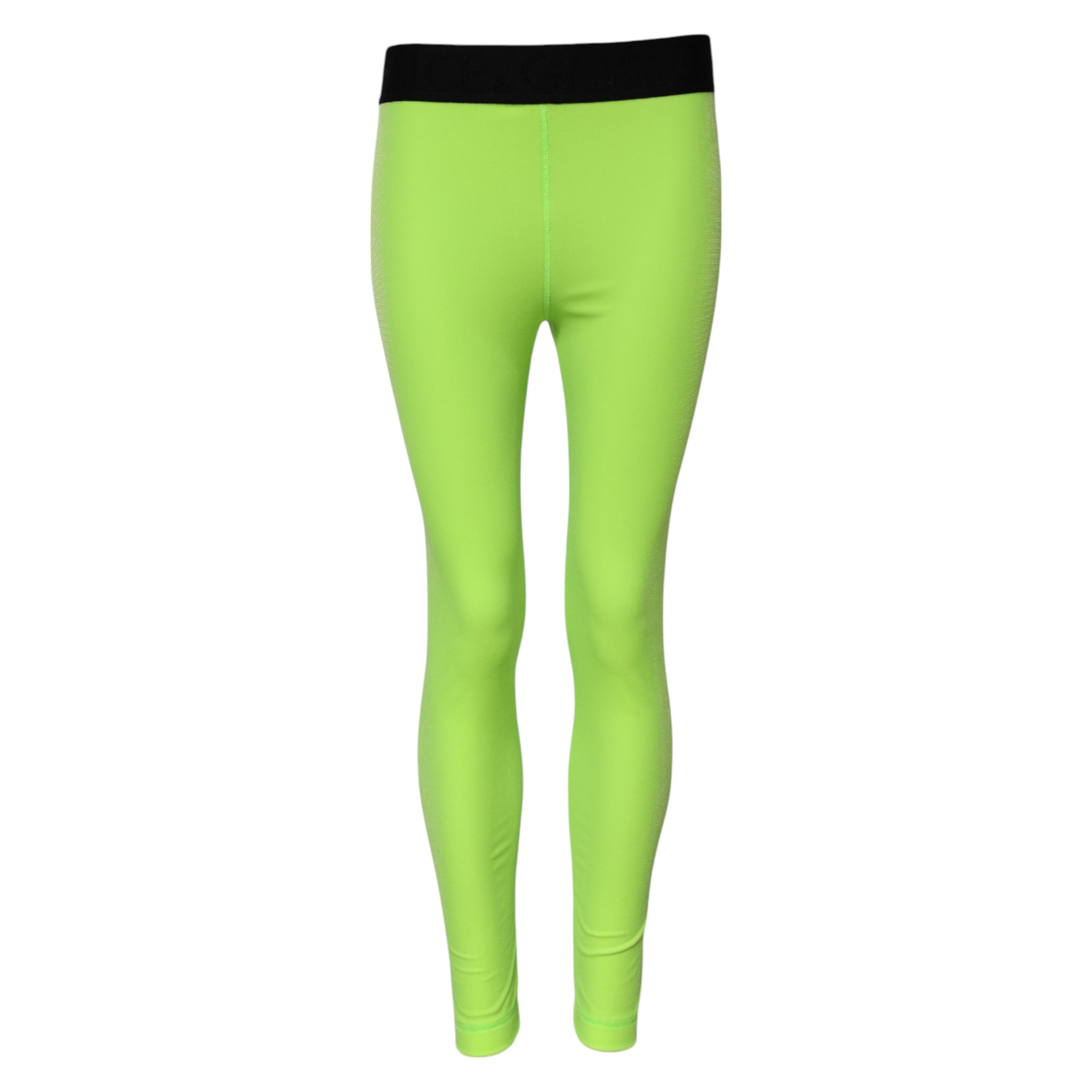 Dolce &amp; Gabbana Grønne Nylon Slim Fit Leggings Bukser 