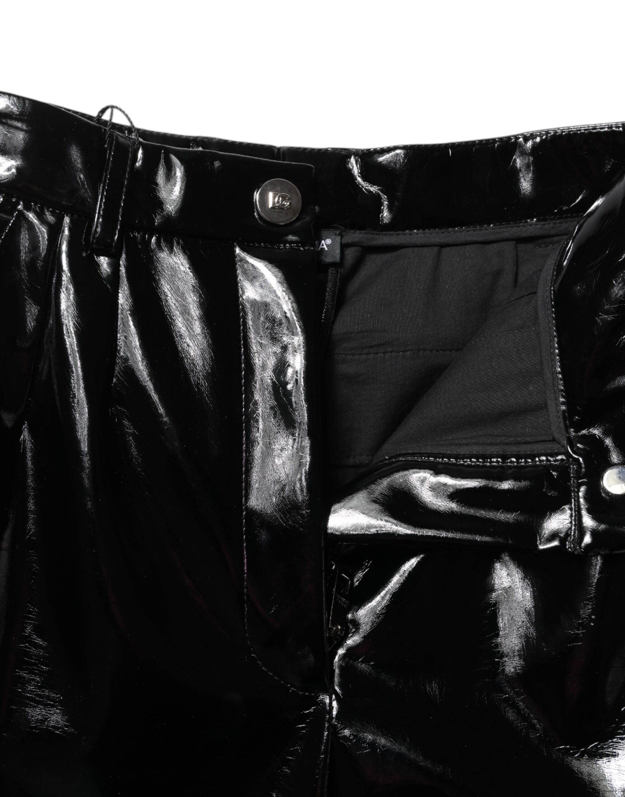 Dolce &amp; Gabbana Sorte Højtaljede Cargo Bootcut Bukser 