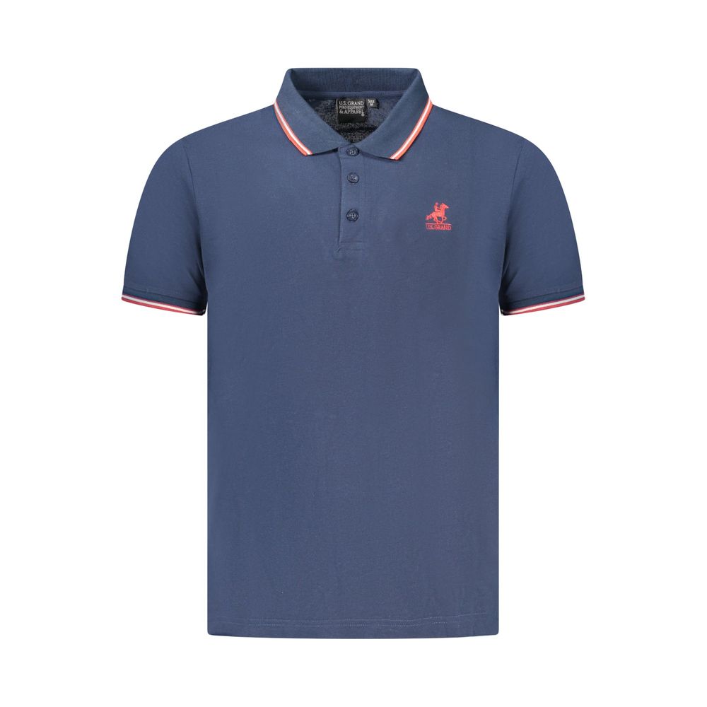 U.S. Grand Polo Blue Cotton Men Polo Shirt