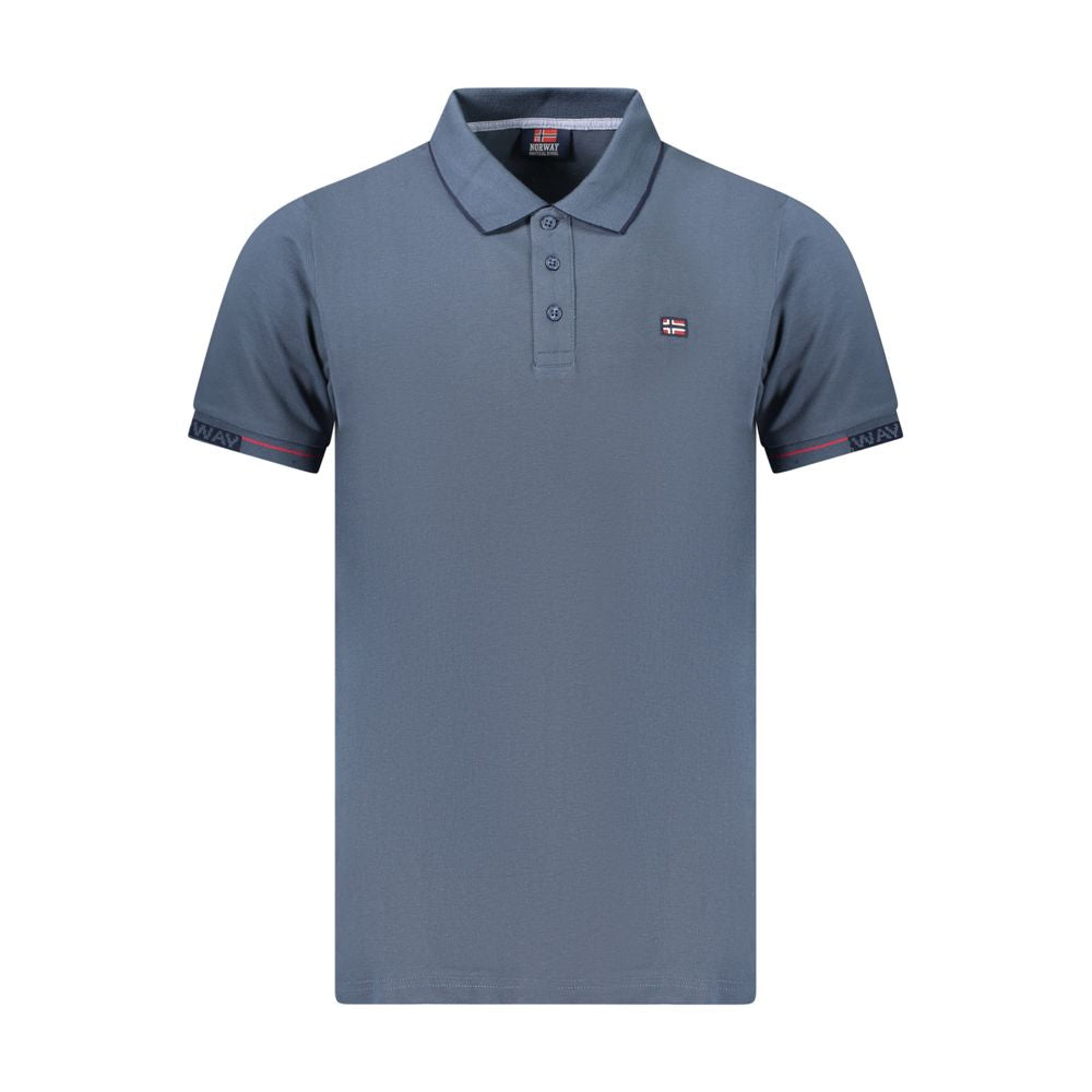 Norway 1963 Blue Cotton Men Polo Shirt
