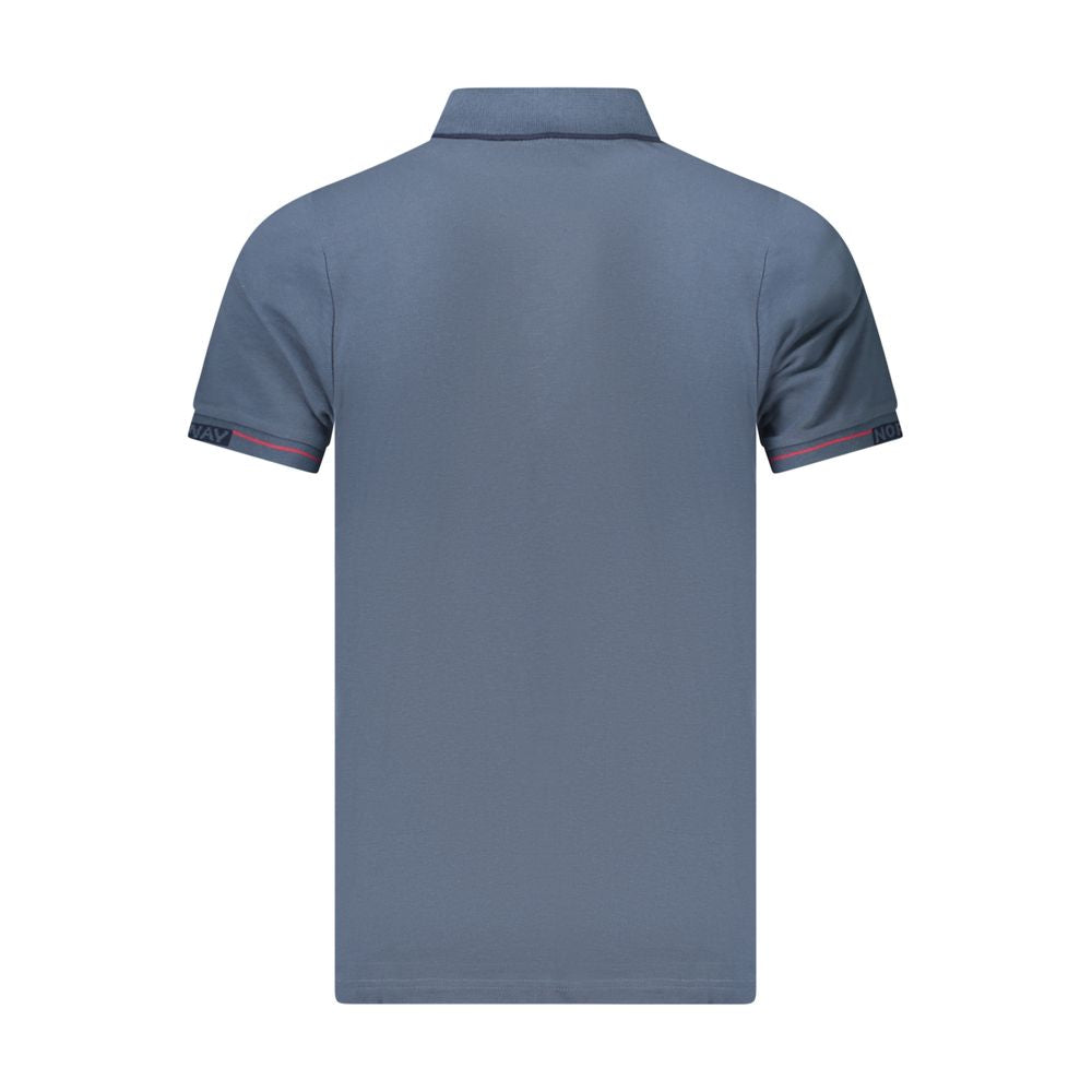 Norway 1963 Blue Cotton Men Polo Shirt
