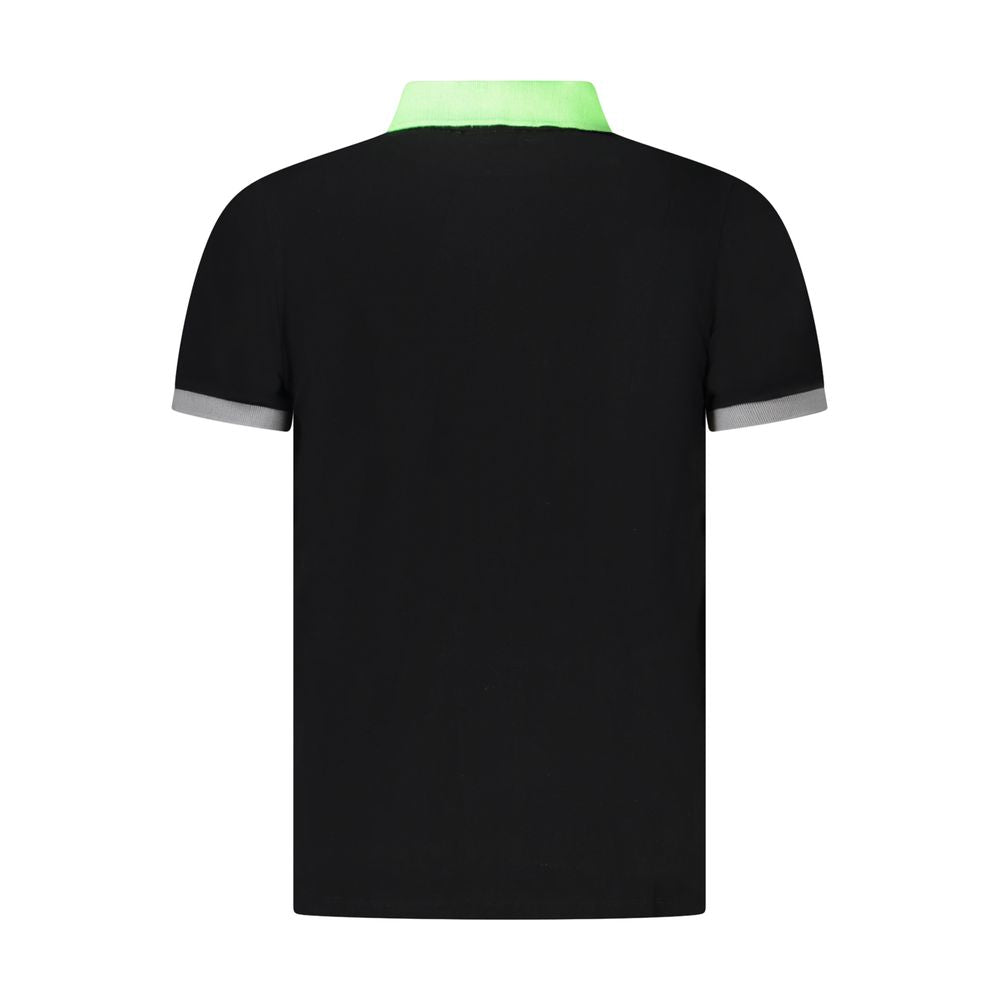 Norway 1963 Black Cotton Men Polo Shirt