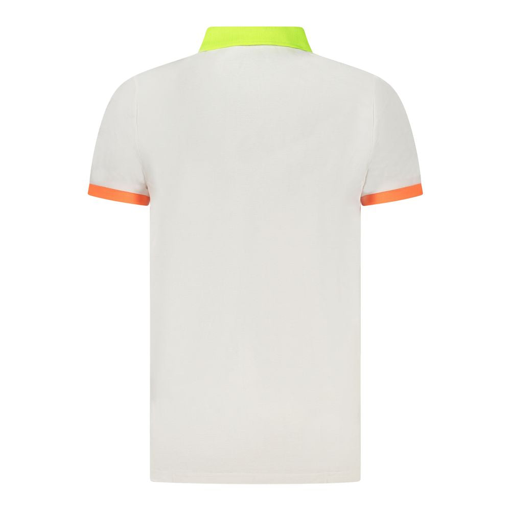 Norway 1963 White Cotton Men Polo Shirt