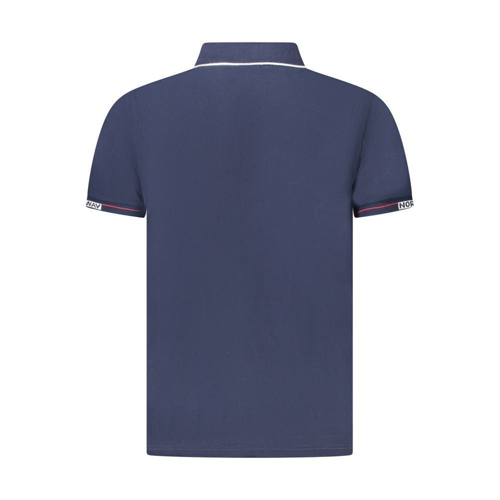 Norway 1963 Blue Cotton Men Polo Shirt