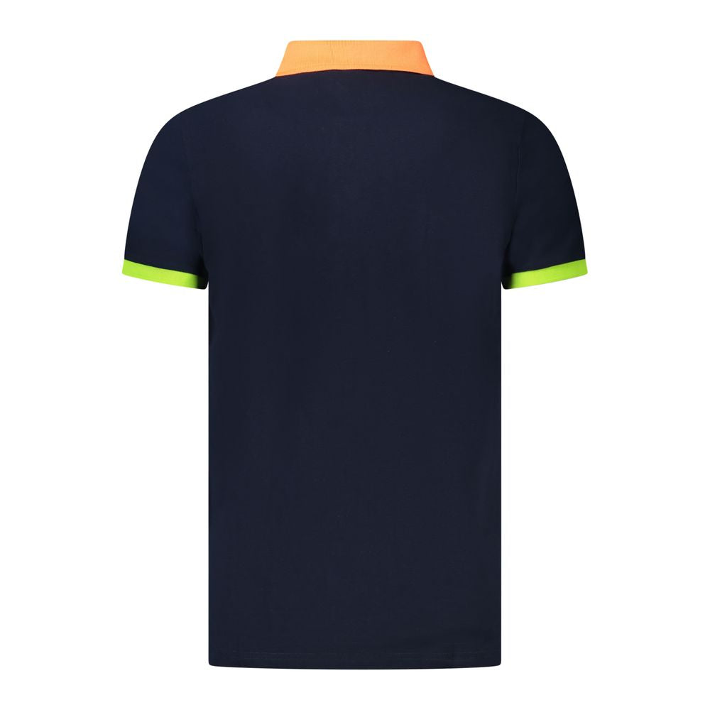 Norway 1963 Blue Cotton Men Polo Shirt
