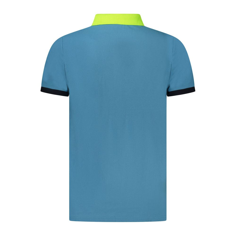 Norway 1963 Blue Cotton Men Polo Shirt