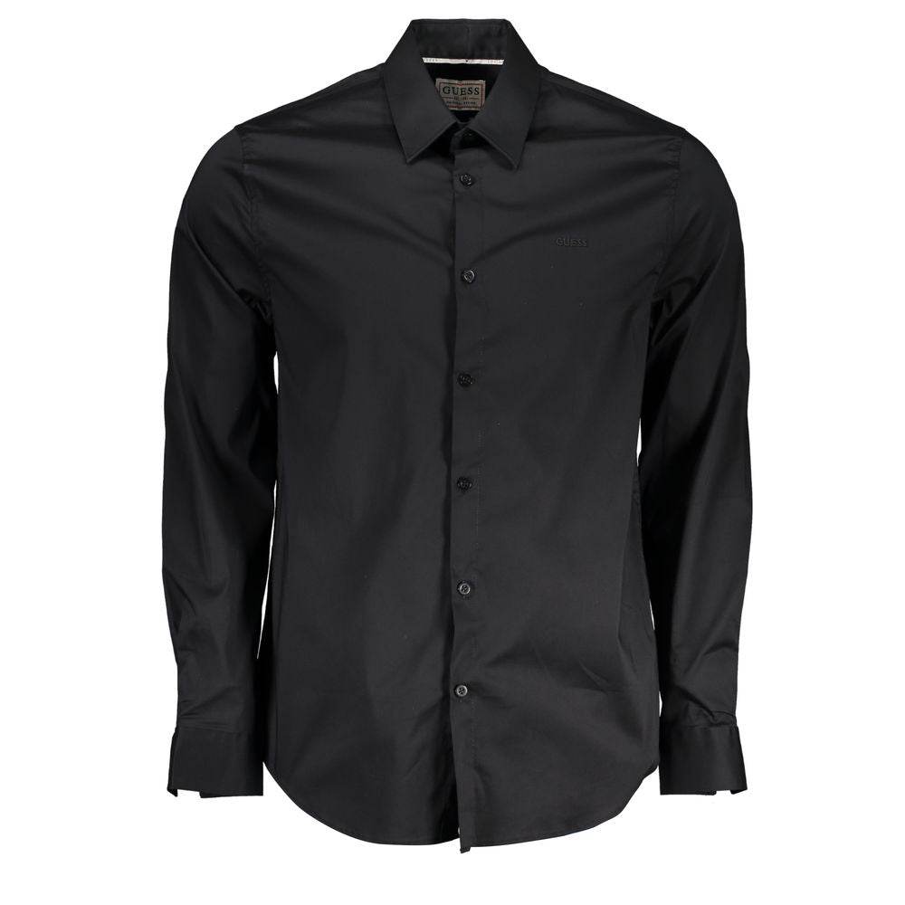 Guess Jeans Black Cotton Shirt - Hilstor