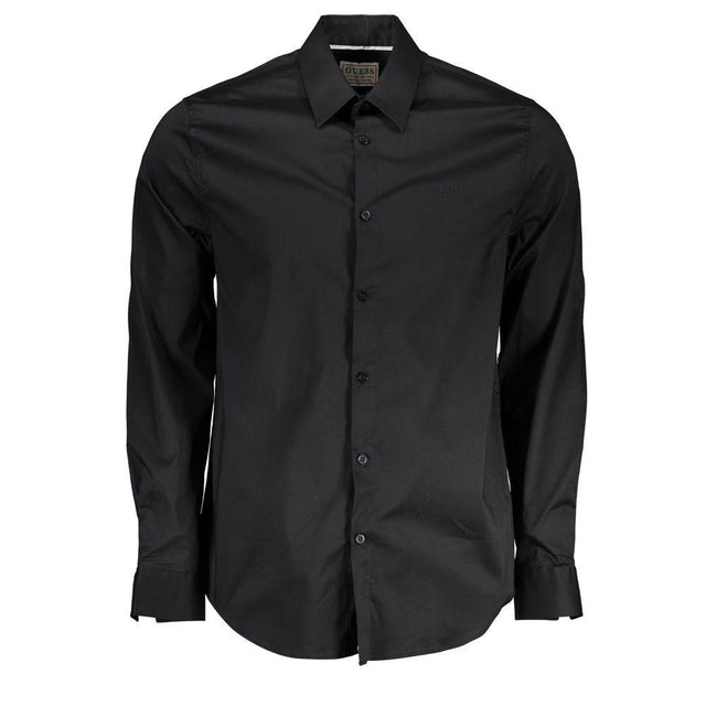 Guess Jeans Black Cotton Shirt - Hilstor