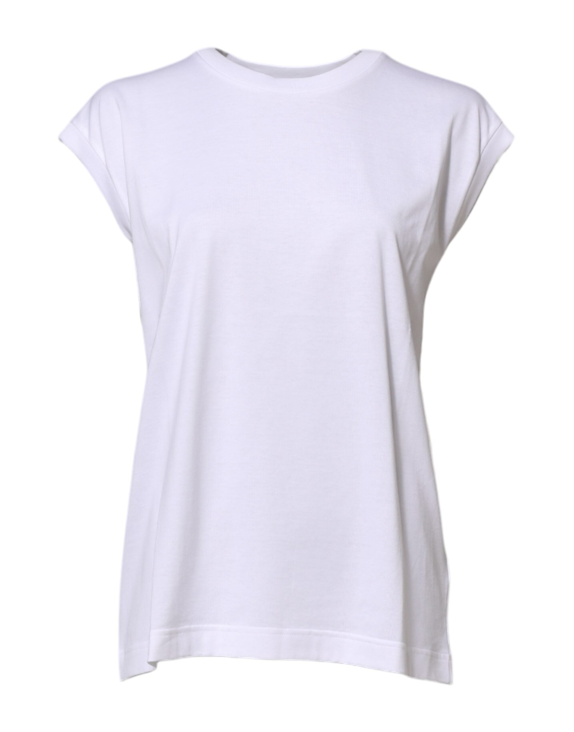 Dolce &amp; Gabbana Hvid bomulds ærmeløs dame tanktop