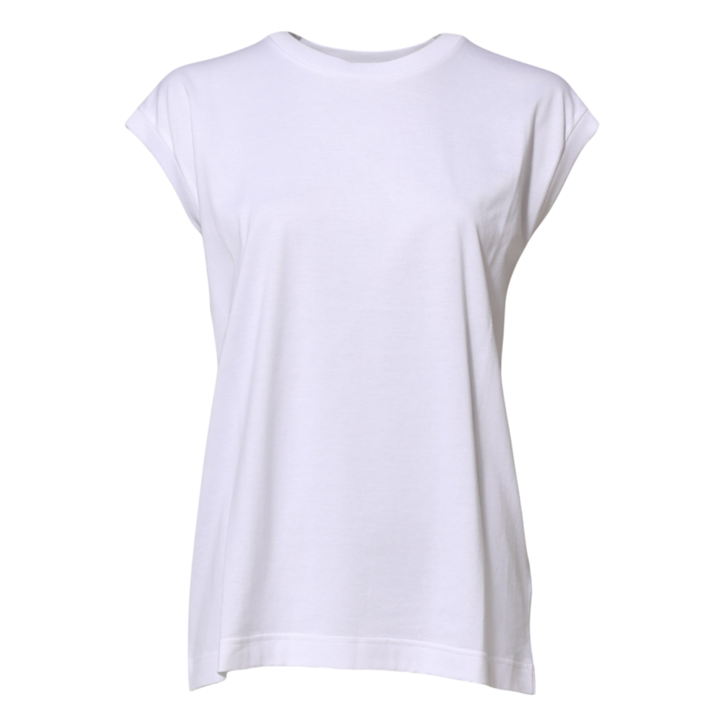 Dolce &amp; Gabbana Hvid bomulds ærmeløs dame tanktop