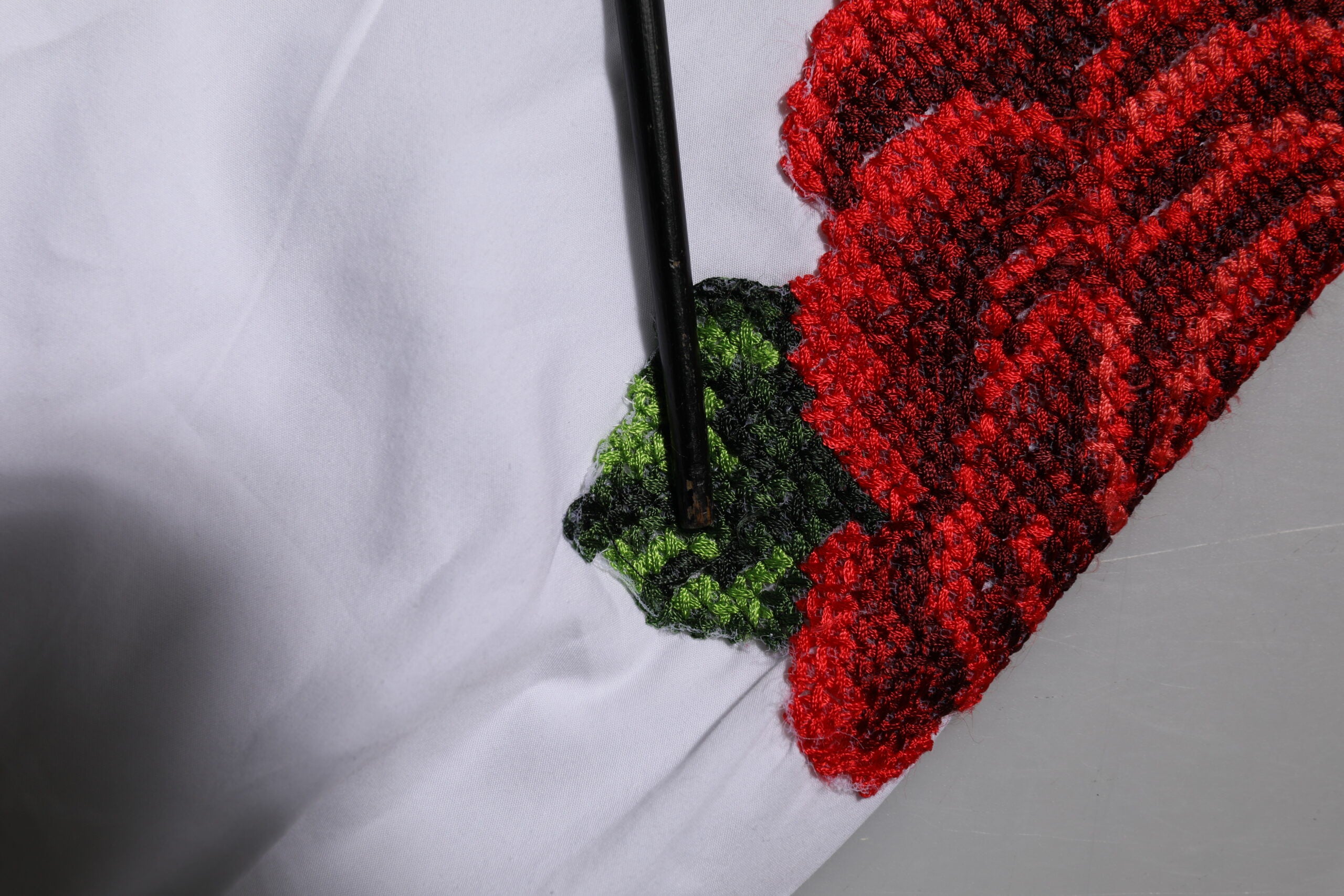Dolce &amp; Gabbana Hvid Rose Broderet Kravet Skjortop