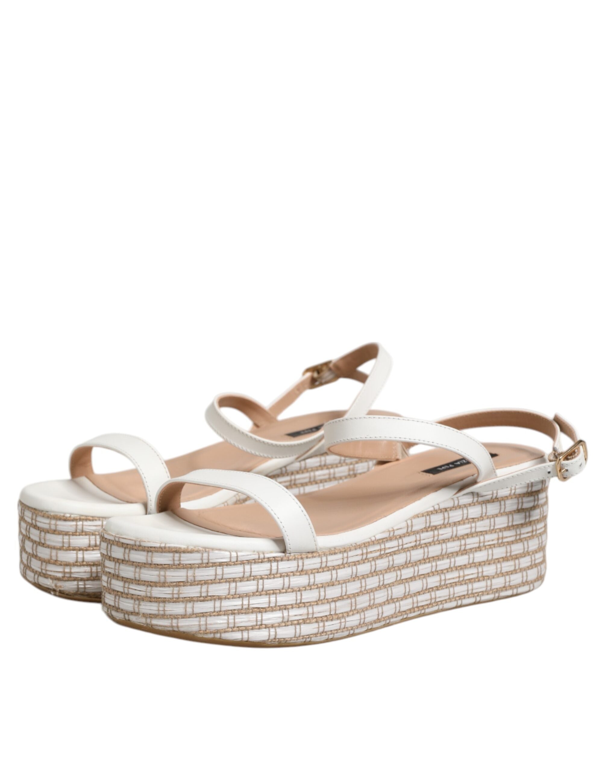 Patrizia Pepe Hvide Espadriller Ankelrem Sandaler Sko