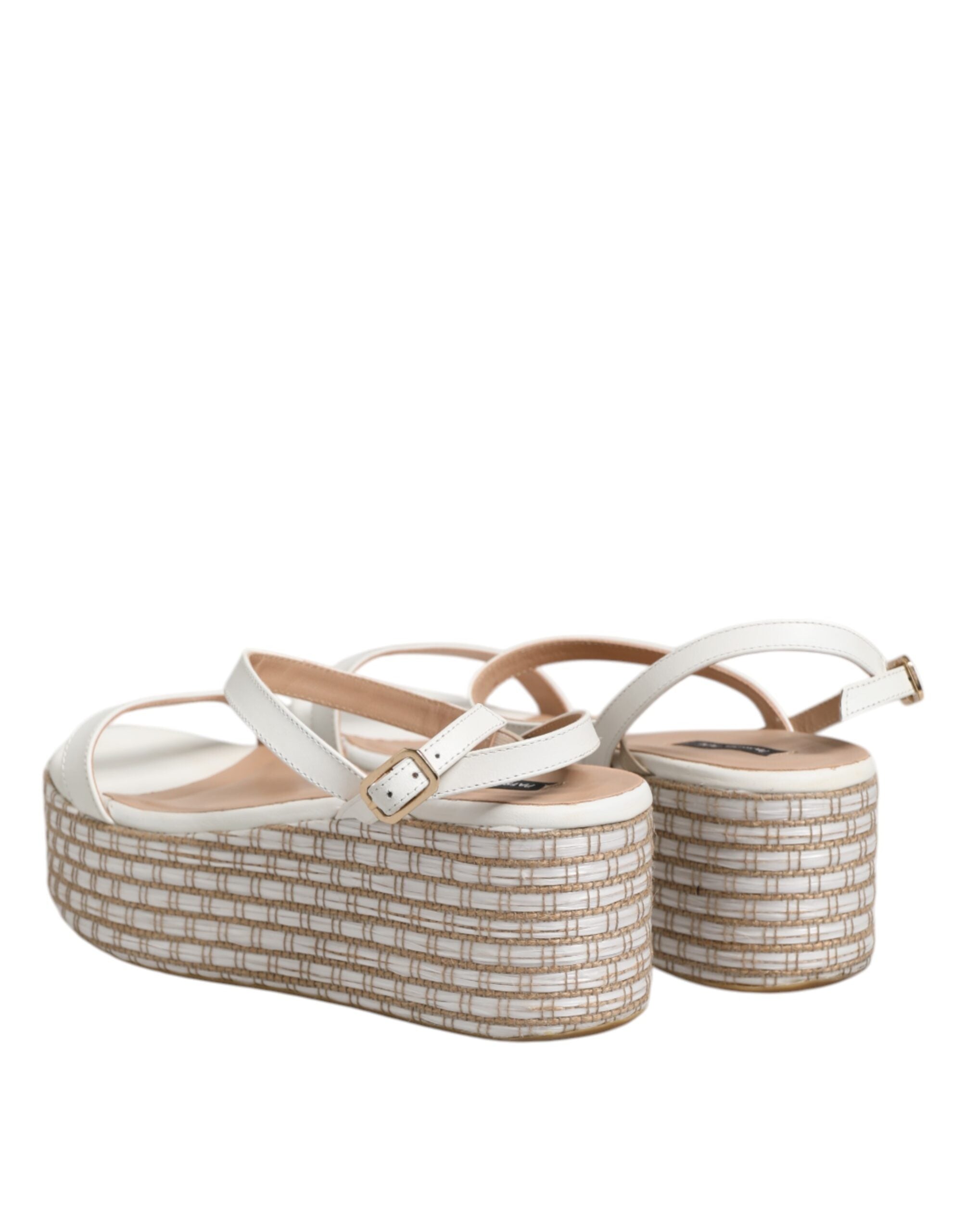 Patrizia Pepe Hvide Espadriller Ankelrem Sandaler Sko