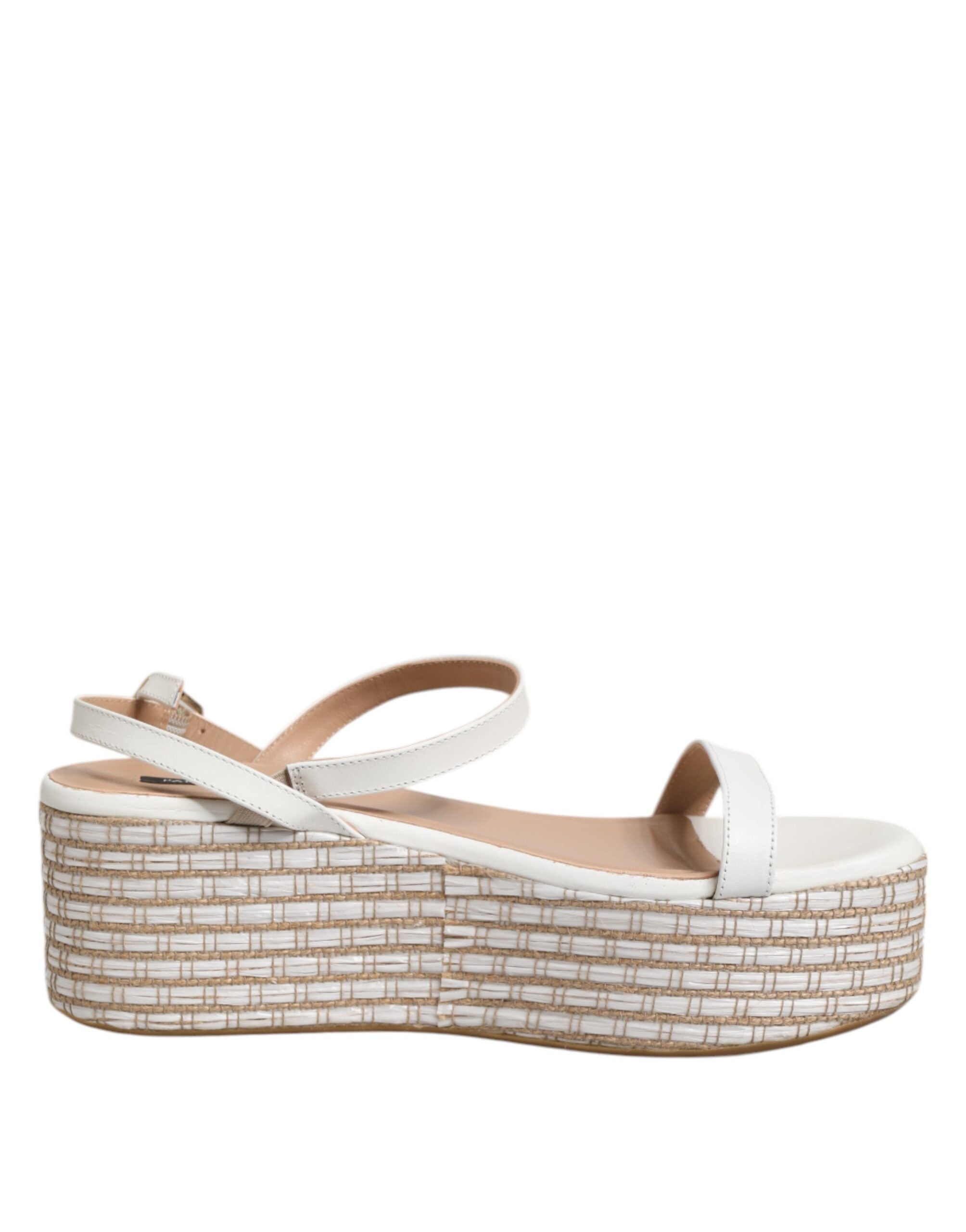 Patrizia Pepe Hvide Espadriller Ankelrem Sandaler Sko