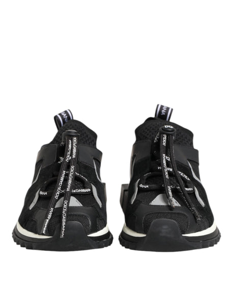 Dolce &amp; Gabbana Sort Hvid Logo Sorrento Sneakers Sko