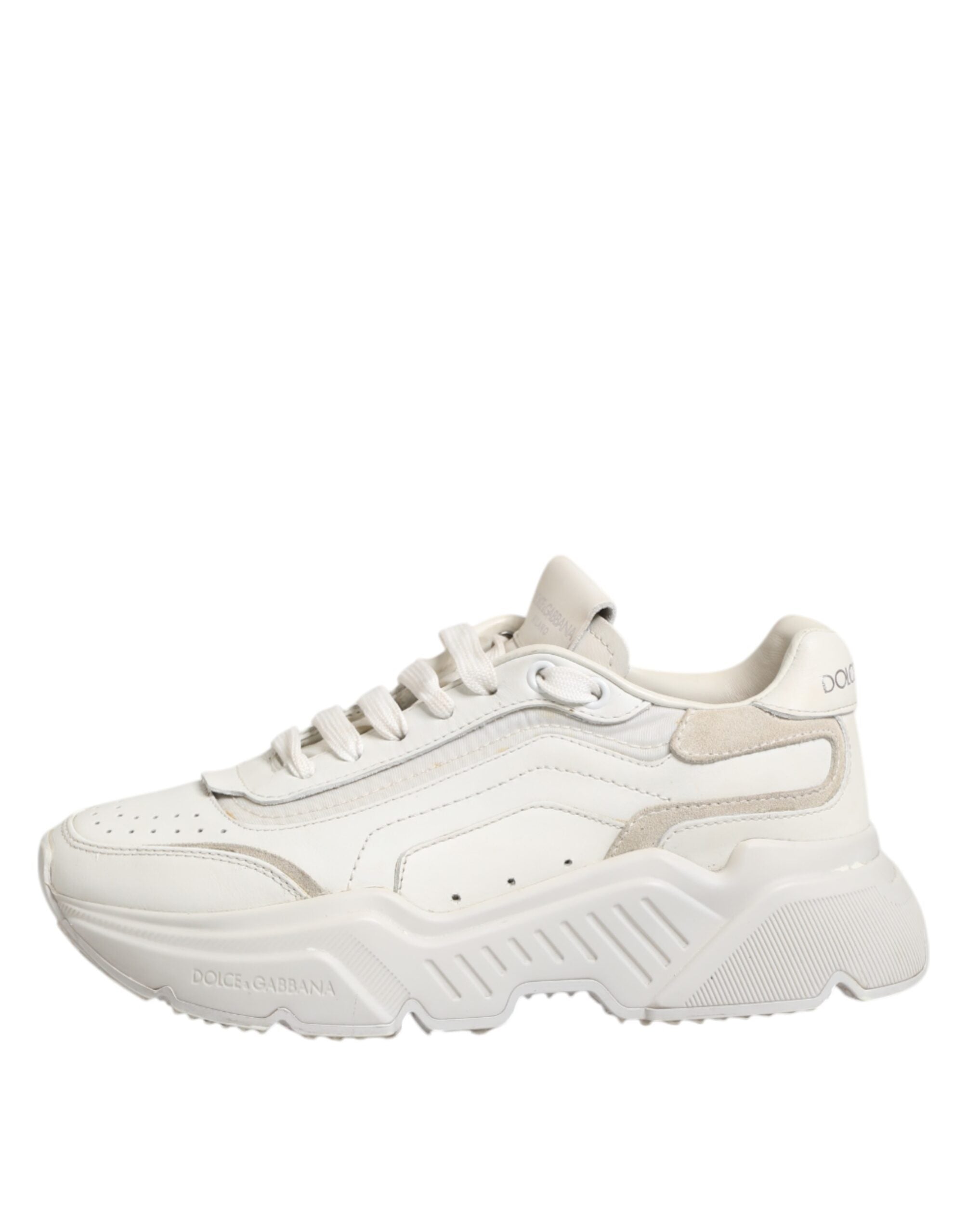 Dolce &amp; Gabbana Hvide DAYMASTER kalvesneakerssko