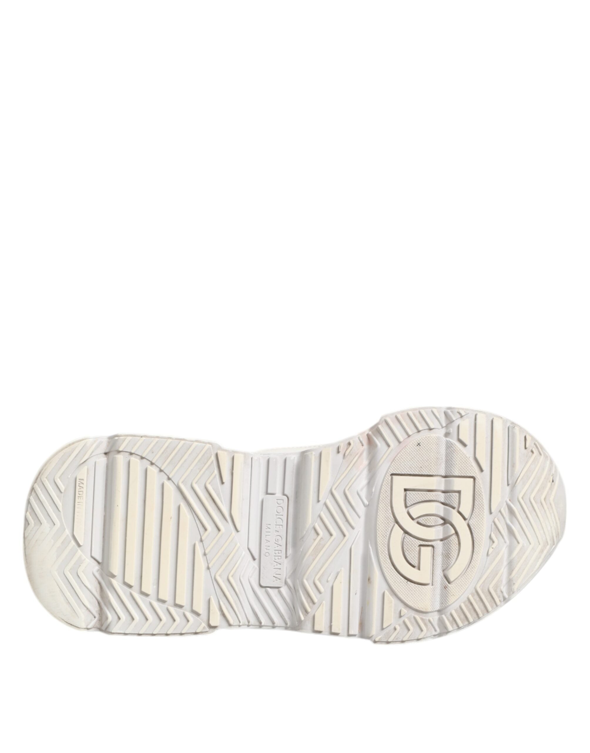 Dolce &amp; Gabbana Hvide DAYMASTER kalvesneakerssko