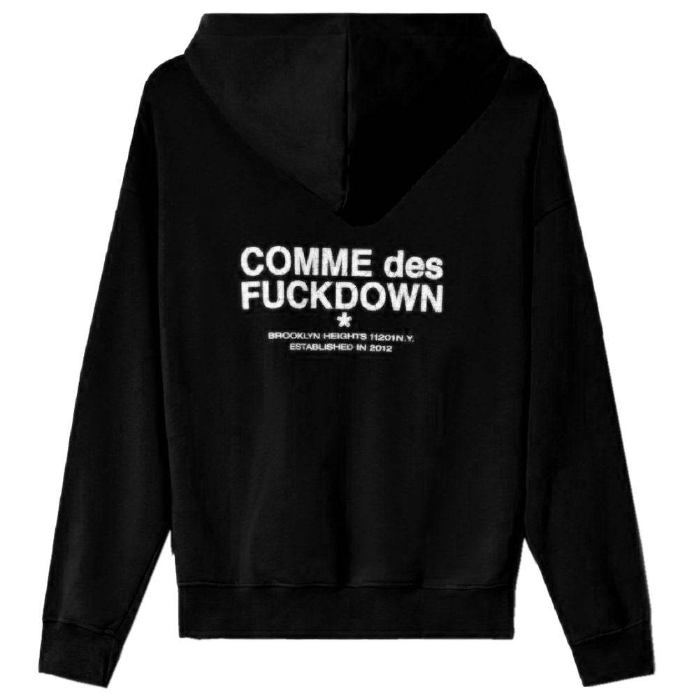 Comme Des Fuckdown Black Cotton Men Hoodie - Hilstor