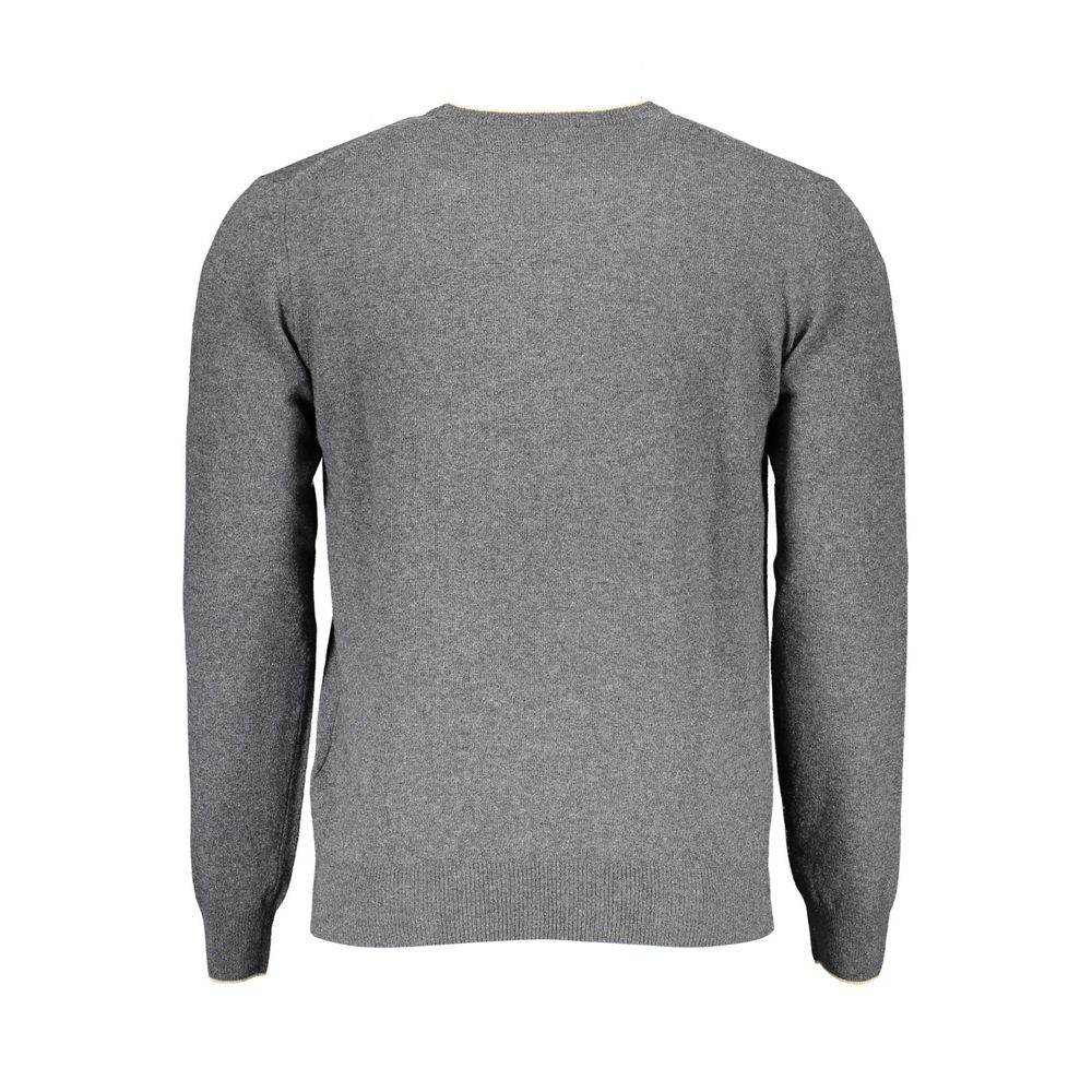 Harmont & Blaine Gray Wool Sweater - Hilstor