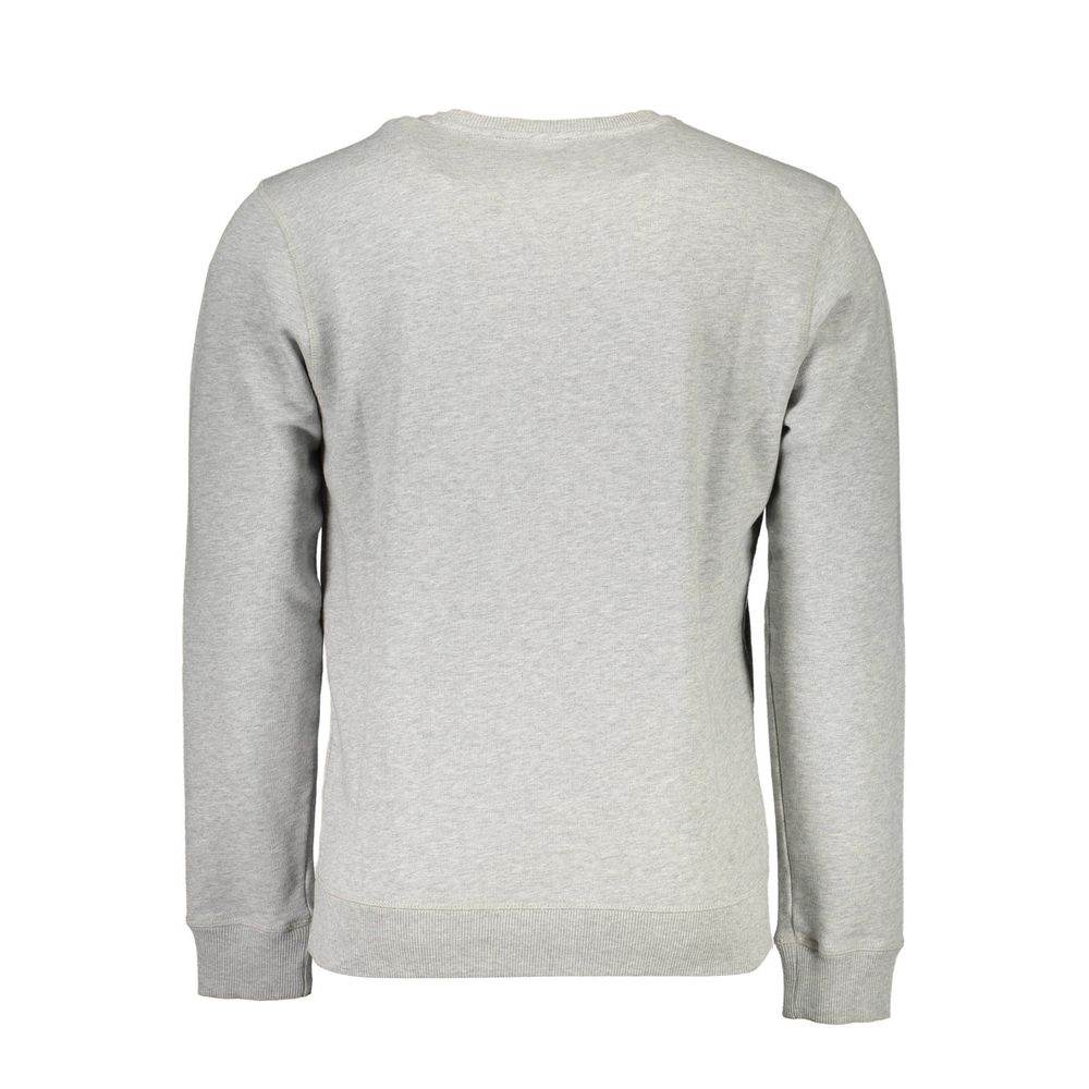North Sails Gray Organic Cotton Men Sweater - Hilstor