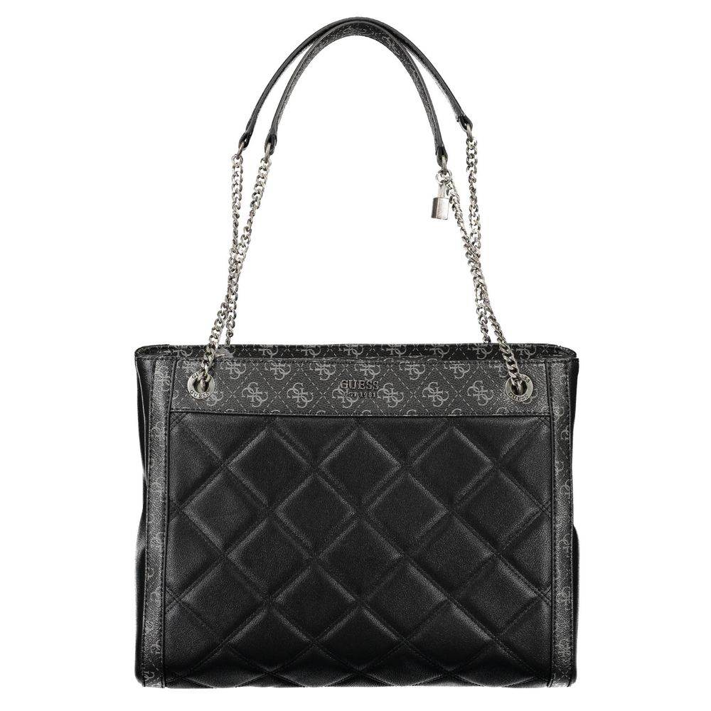 Guess Jeans Black Polyethylene Handbag - Hilstor