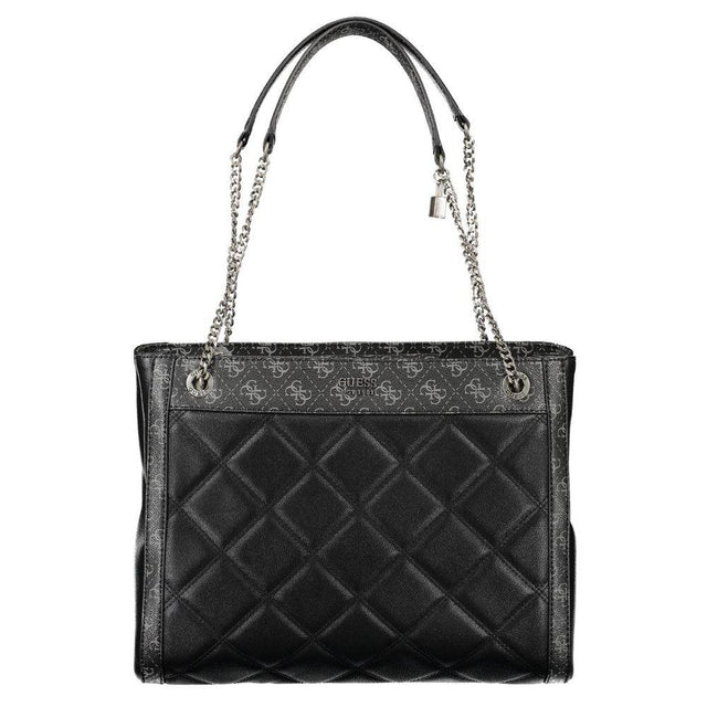 Guess Jeans Black Polyethylene Handbag - Hilstor