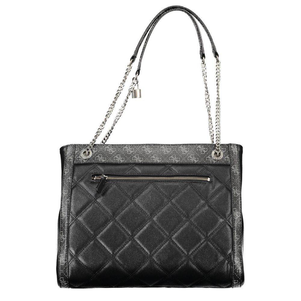 Guess Jeans Black Polyethylene Handbag - Hilstor