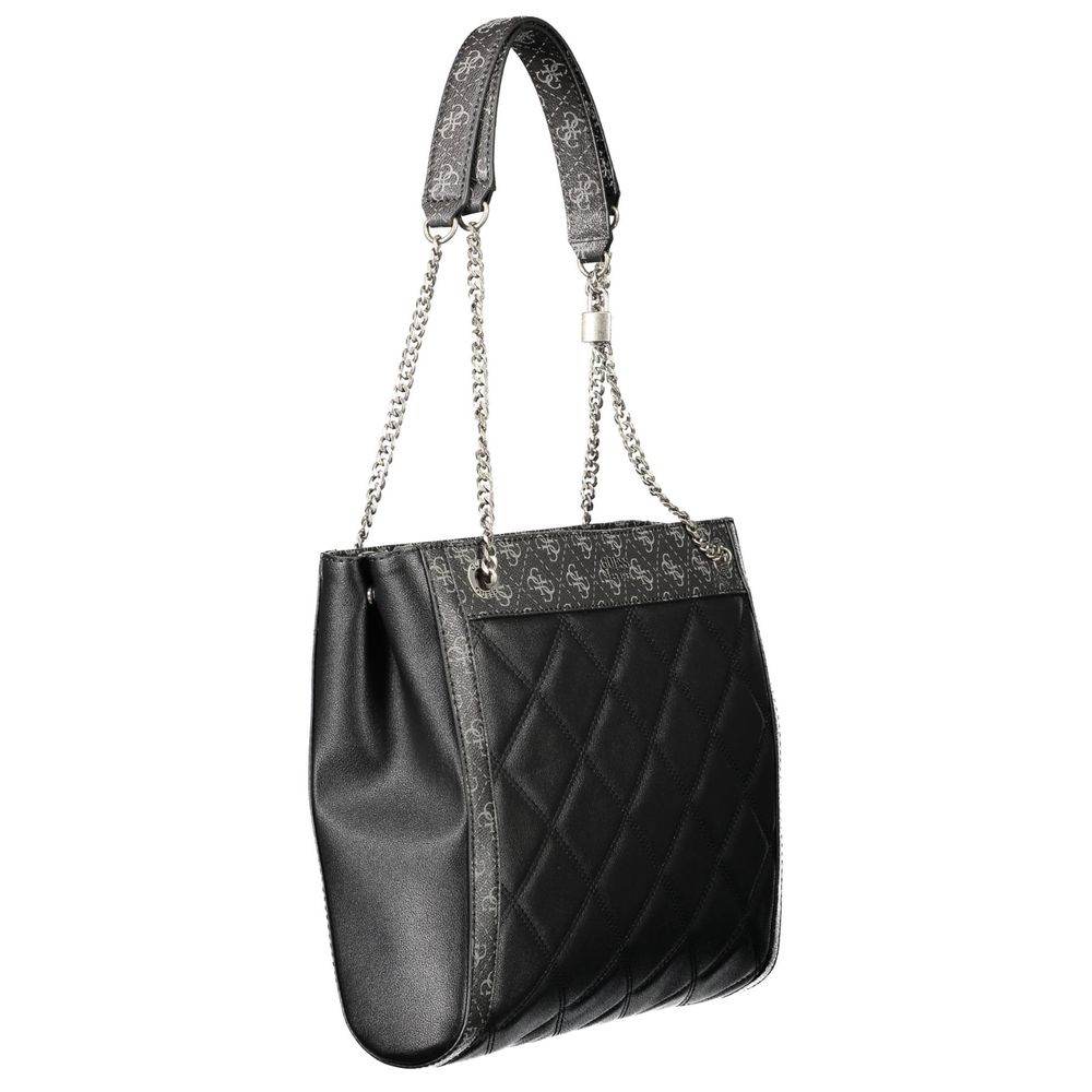 Guess Jeans Black Polyethylene Handbag - Hilstor