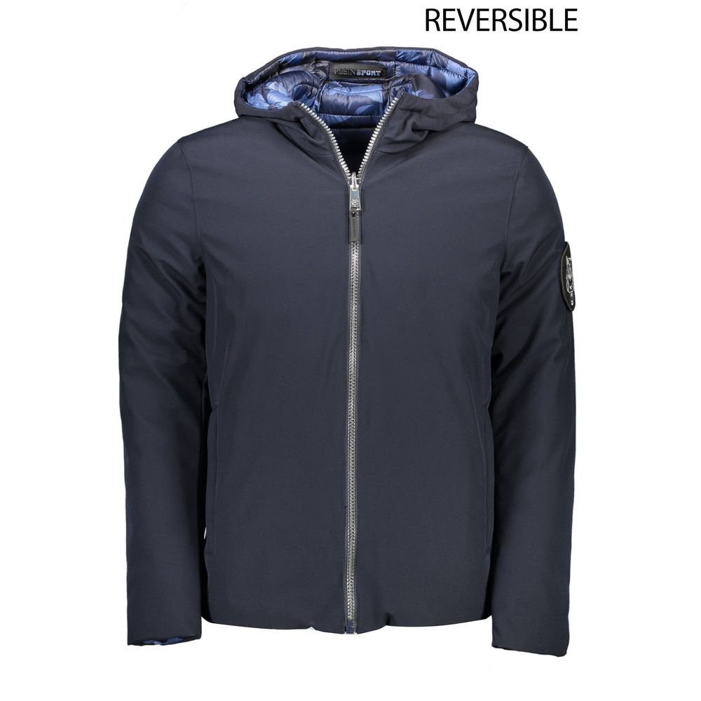 Plein Sport Blue Polyester Jacket