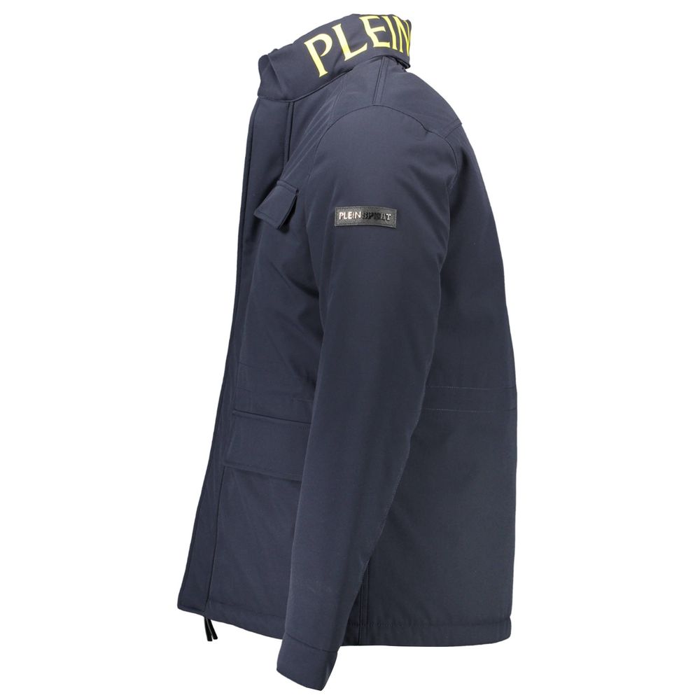 Plein Sport Blue Polyester Jacket