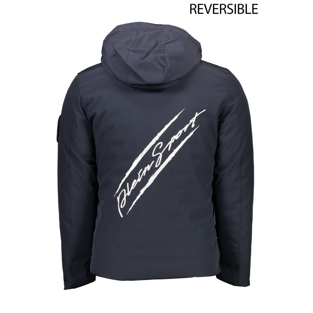 Plein Sport Blue Polyester Jacket