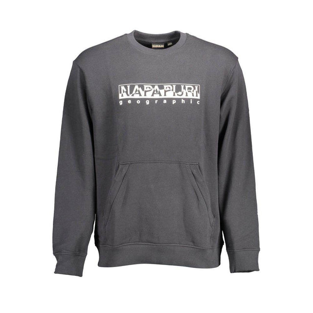 Napapijri Black Cotton Men Sweater - Hilstor
