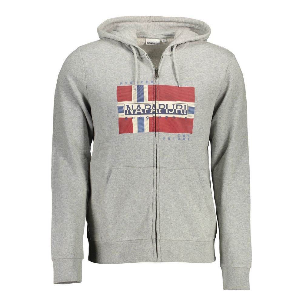 Napapijri Gray Cotton Men Sweater - Hilstor
